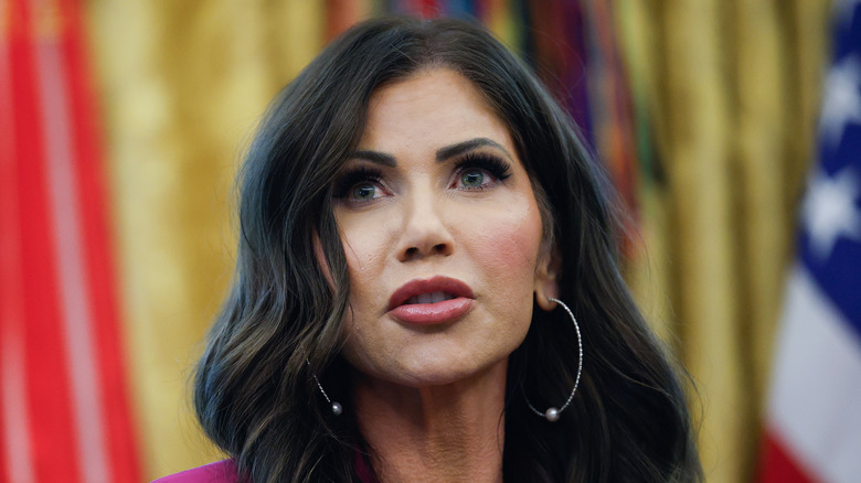 Kristi Noem speaking at the White House