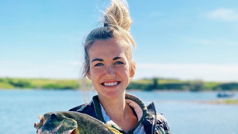 Kassidy Noem Peters holding a fish