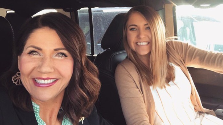 Kristi Noem posing with her daughter, Kennedy Frick.