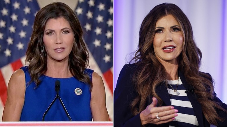Kristi Noem in 2020 vs. in 2025