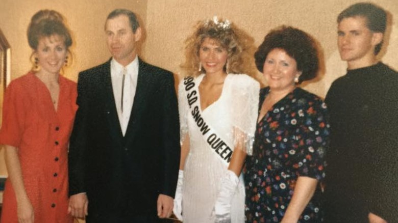 Kristi Noem poses in 1990 as South Dakota's Snow Queen