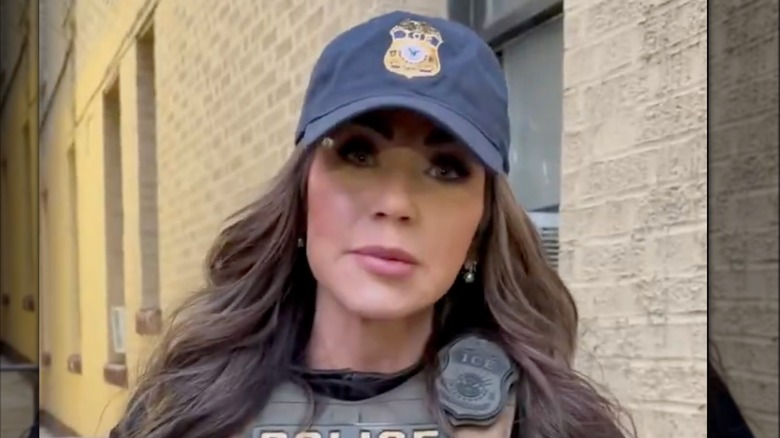 Kristi Noem during a talk show appearance