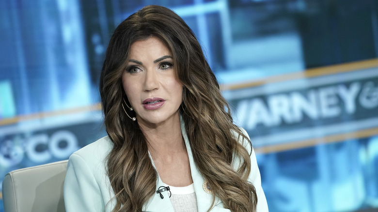 Kristi Noem in an interview