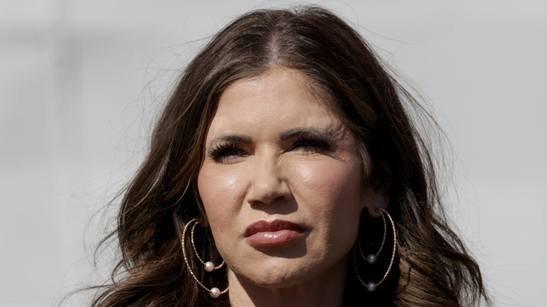 Kristi Noem posing