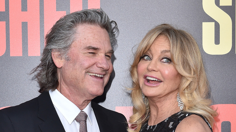Kurt Russell Goldie Hawn laughing