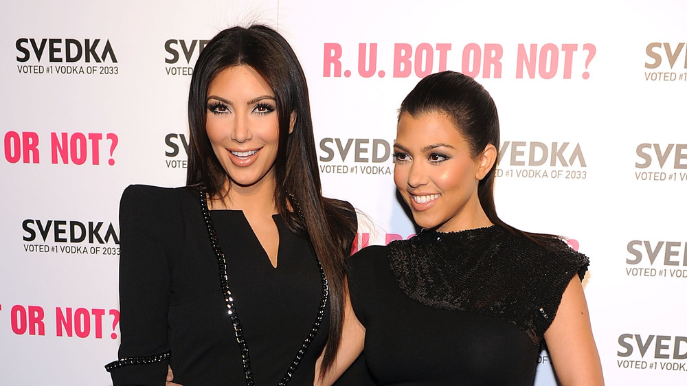 Kim Kardashian and Kourtney Kardashian