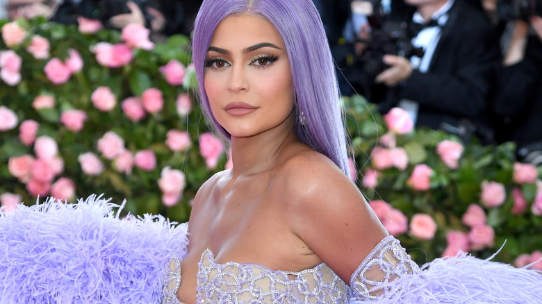 Kylie Jenner with purple hair