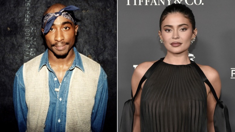 Tupac, Kylie Jenner posing