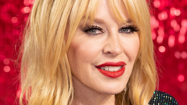 Kylie Minogue red lipstick