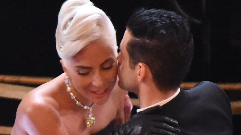 Lady Gaga and Rami Malek at the Oscars