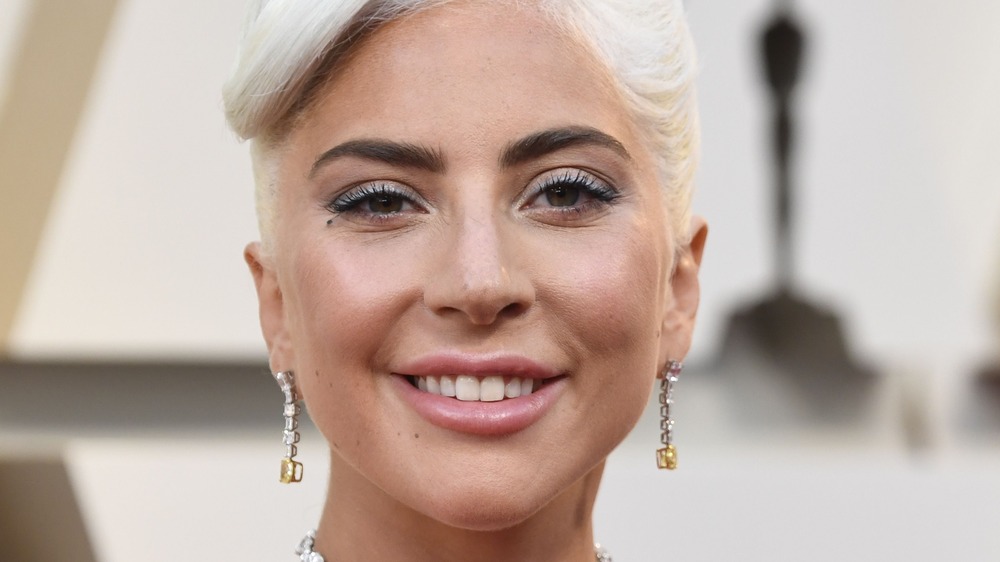 Lady Gaga smiling at an event