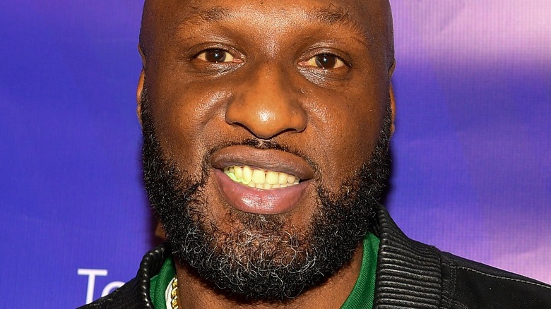 Lamar Odom smiling