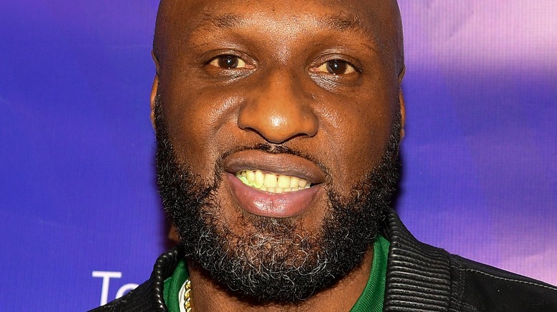 Lamar Odom smiling