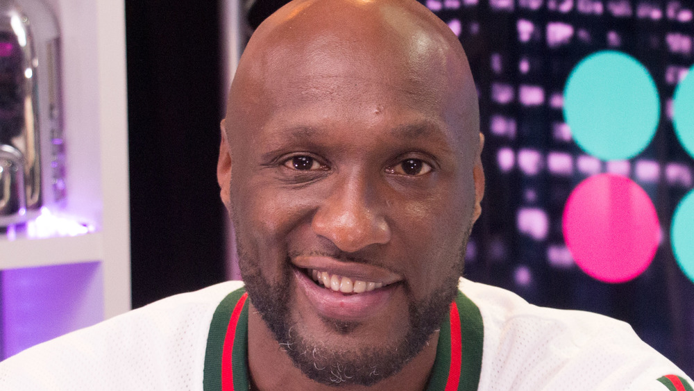 Lamar Odom smiling