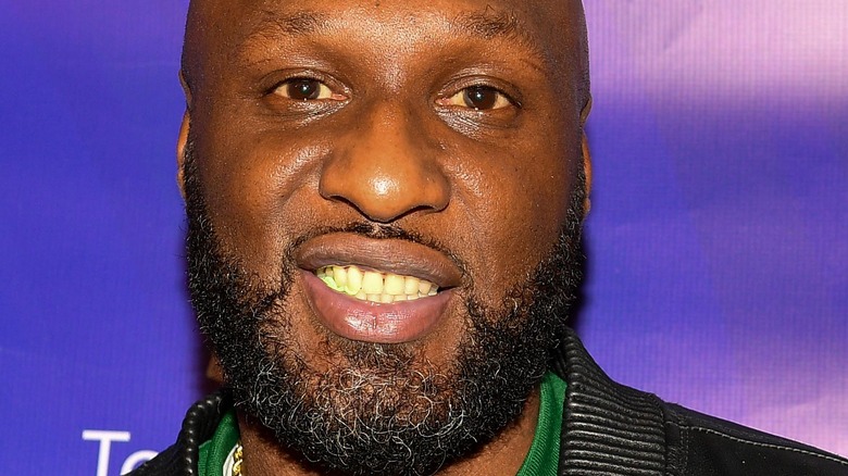 Lamar Odom smiling