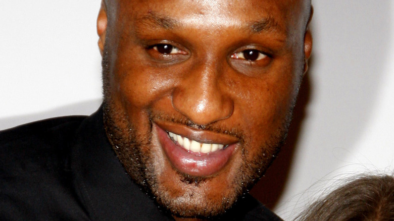 Lamar Odom smiling at camera