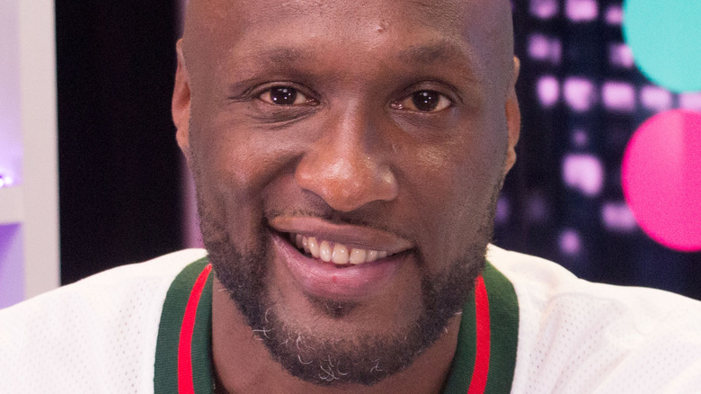 Lamar Odom smiling