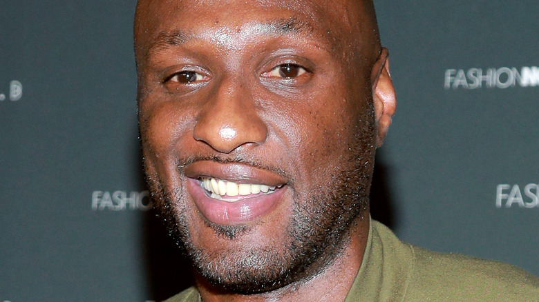 Lamar Odom smiling