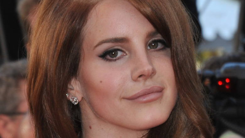 Lana Del Rey gazing in front