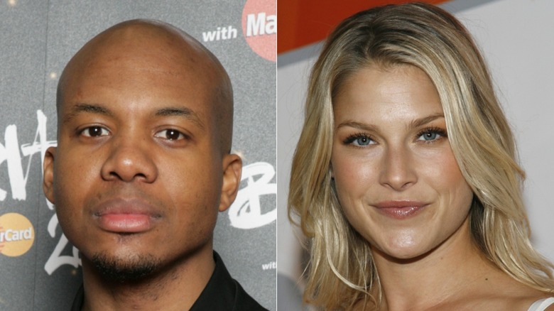 Side by side of Leonard Roberts and Ali Larter in 2008 and 2007