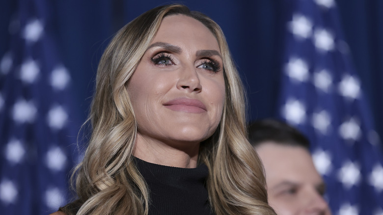 Lara Trump long blond hair smiling