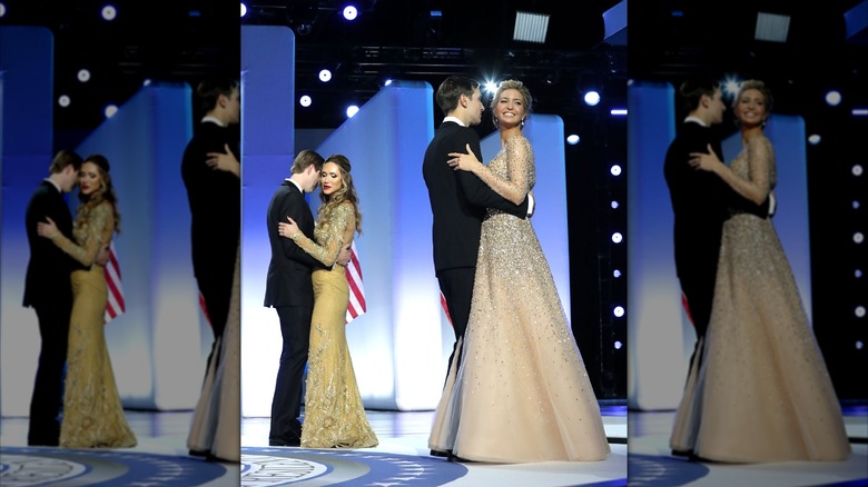 Lara Trump Eric Trump Ivanka dancing at 2017 inaugural ball