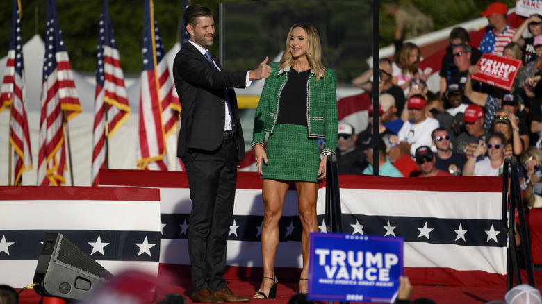 Lara Trump campaigning in 2024