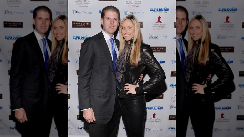 Lara Trump full leather with Eric Trump