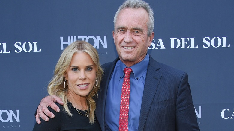 Cheryl Hines and Robert F. Kennedy Jr. posing together