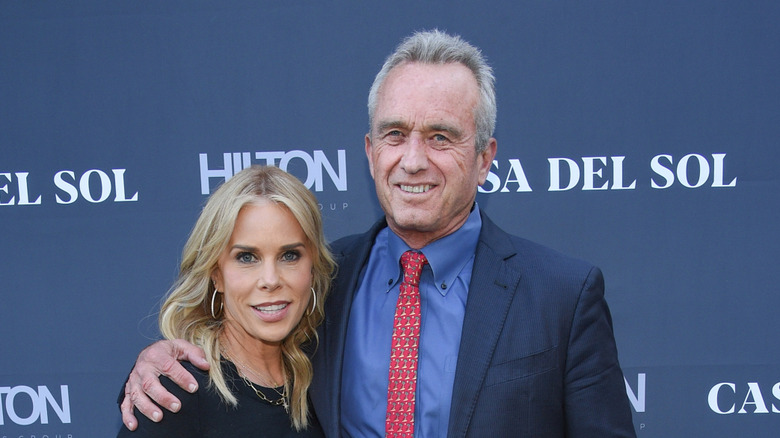 Cheryl Hines and Robert F. Kennedy Jr. posing together