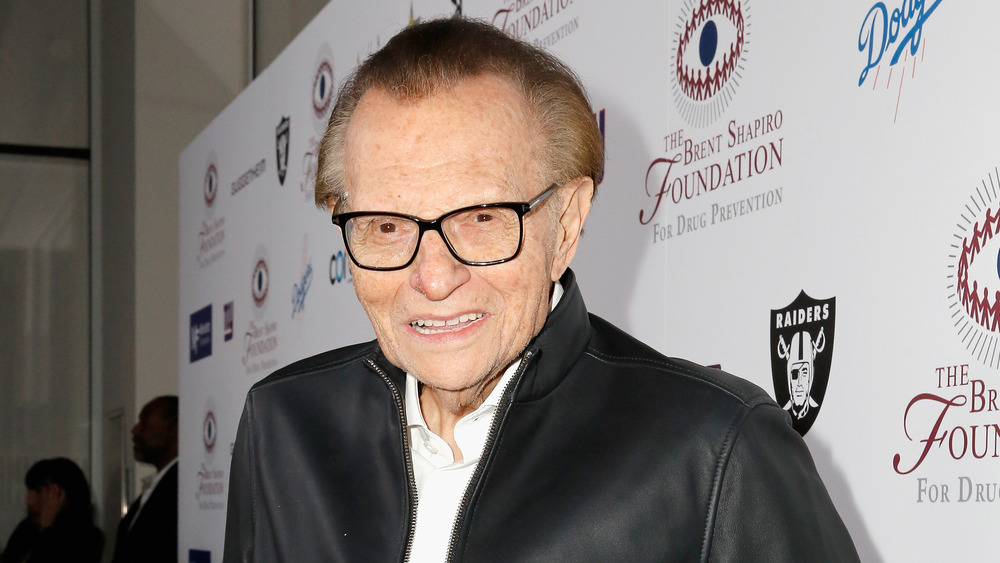 Larry King on red carpet