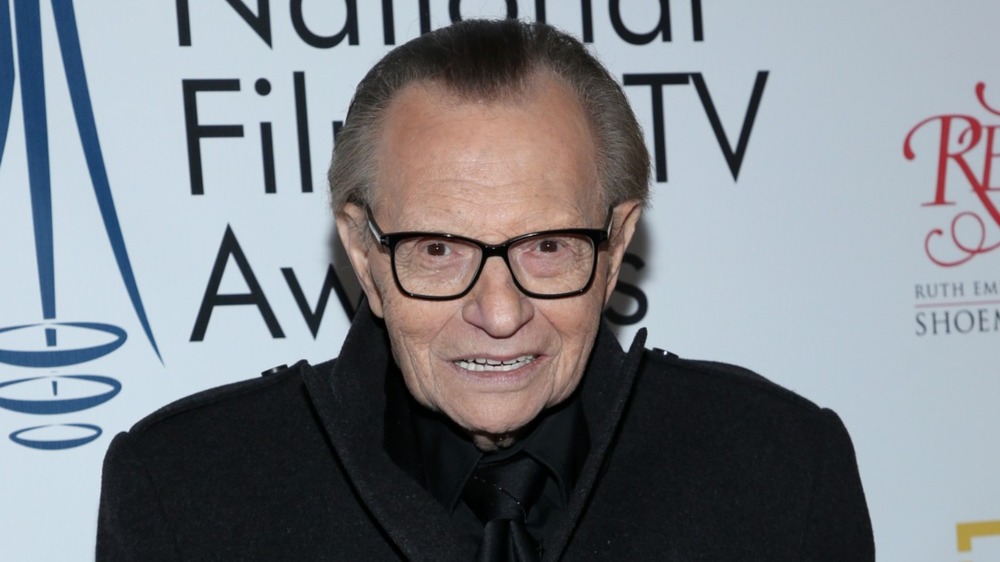 Larry King on the red carpet