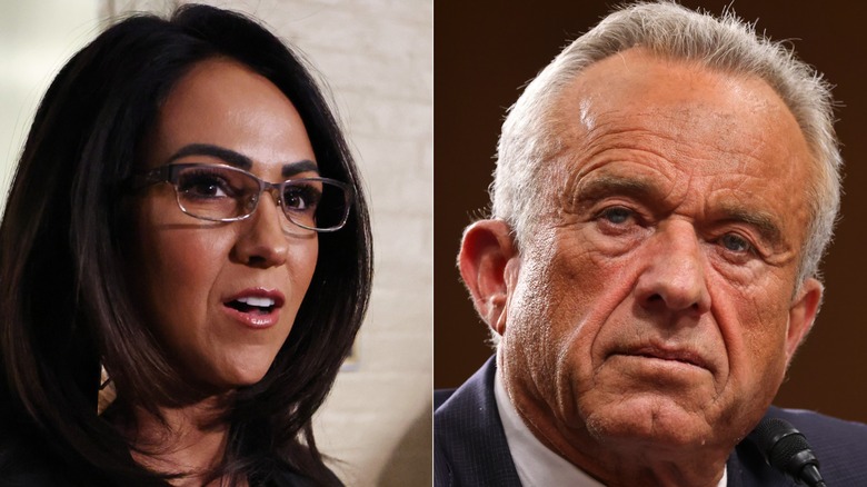 Split image of Lauren Boebert and Robert F. Kennedy Jr.