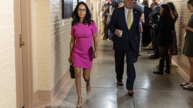 Lauren Boebert arrives for a House Republican Meeting in Washington, DC (2025)