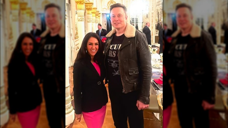 Lauren Boebert posing with Elon Musk.