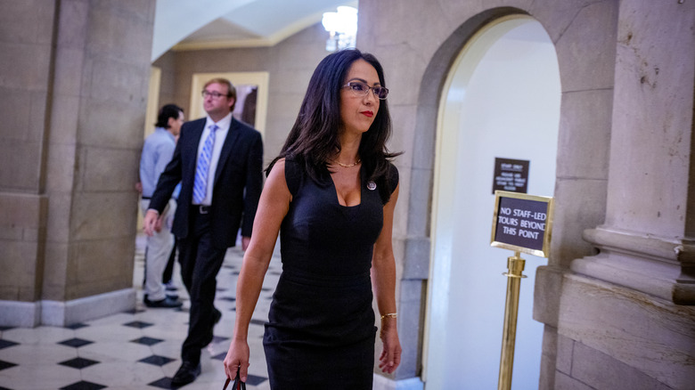 Lauren Boebert walks through the U.S. Capitol