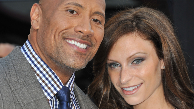 Dwayne Johnson and Lauren Hashian