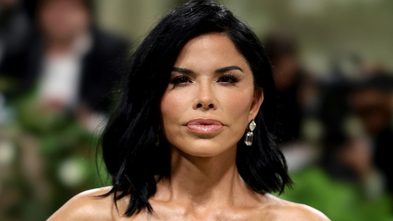 Lauren Sanchez posing at the Met Gala