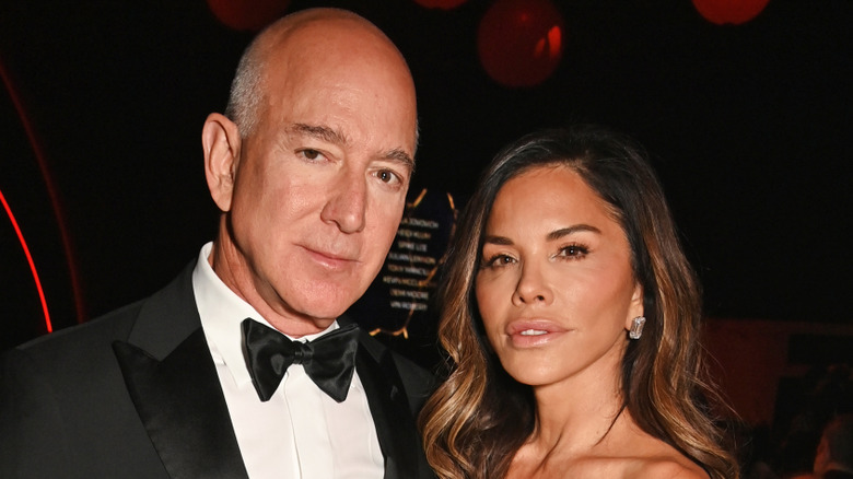 Jeff Bezos and Lauren Sanchez at the amfAR gala