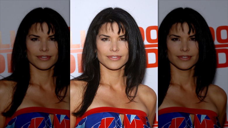 Lauren Sanchez with black hair