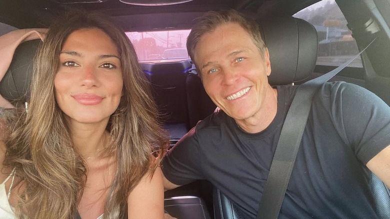 Pia Whitesell car selfie with Patrick Whitesell