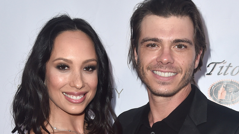 Cheryl Burke and Matthew Lawrence smiling