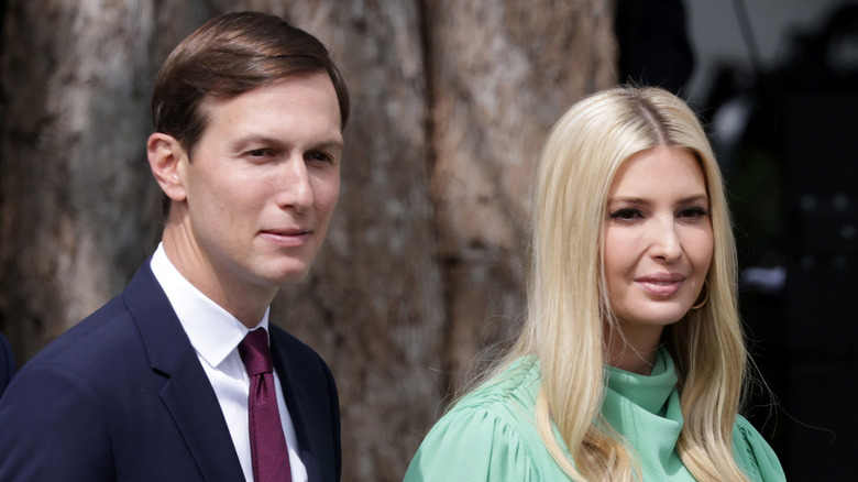 Jared Kushner and Ivanka Trump smiling