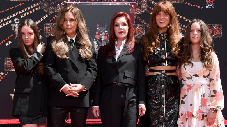 Lisa Marie Presley and family