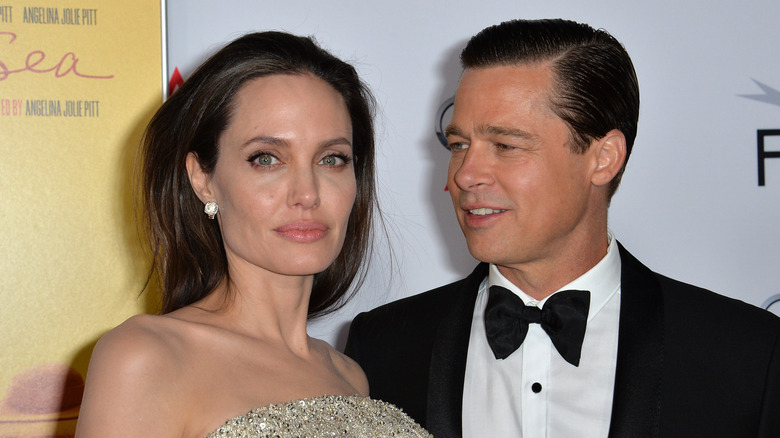 Angelina Jolie and Brad Pitt on the red carpet