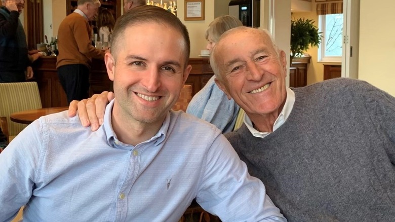 DWTS Len Goodman smiling with son James William Goodman