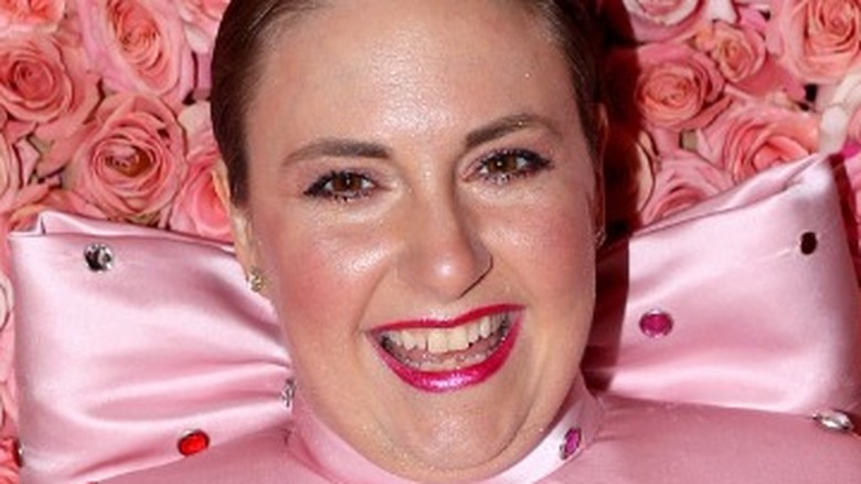 Lena Dunham laughing