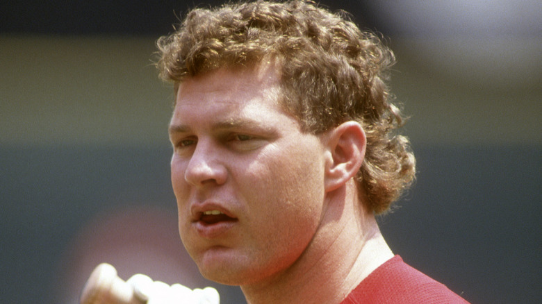 Lenny Dykstra batting for the Philadelphia Phillies