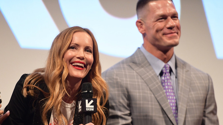 Leslie Mann and John Cena attend the Blockers Premiere 2018