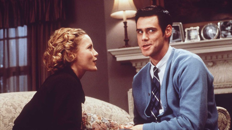 Leslie Mann and Jim Carrey in 'The Cable Guy' 1996